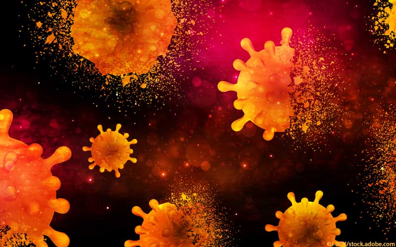 Zerstörung Coronavirus