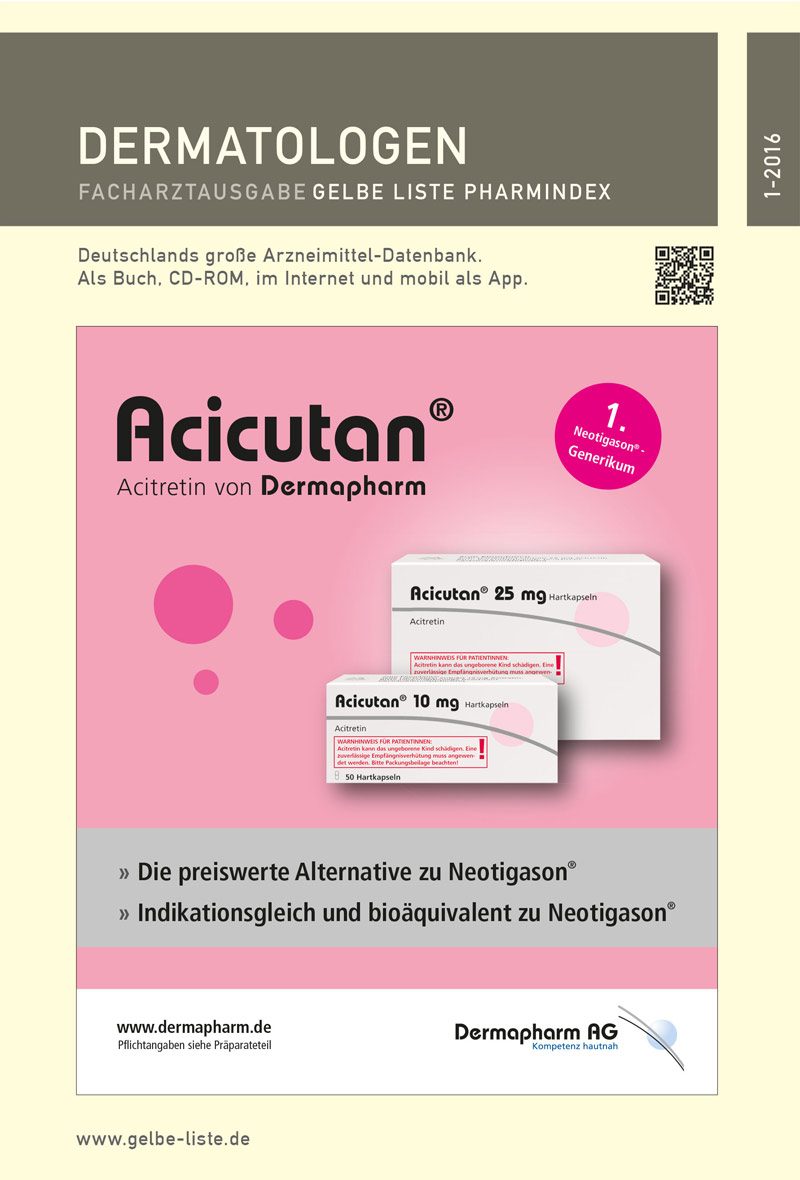 Gelbe Liste für Dermatologen Gelbe Liste für Dermatologen