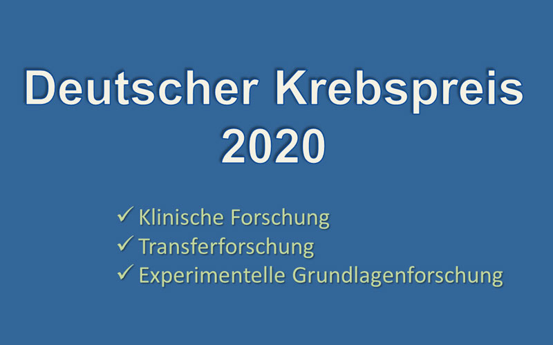 deutscher krebspreis 2020 deutscher krebspreis 2020