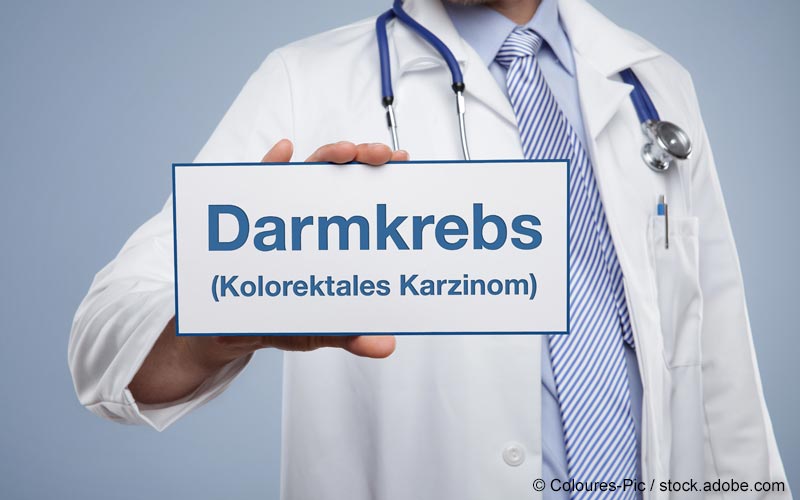 Darmkrebs Schriftzug