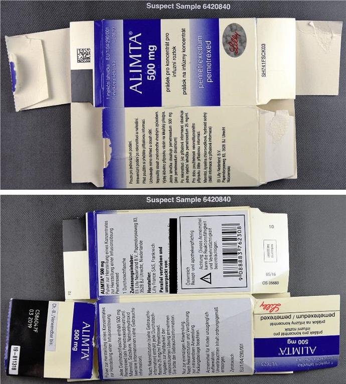 Alimta Fälschung Umverpackung Alimta Fälschung Umverpackung
