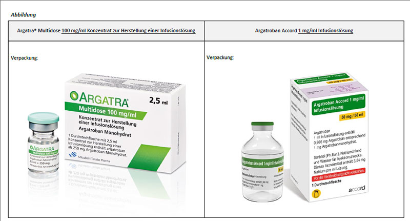 Argatroban Accord Vergleich Argatra Multidose Argatroban Accord Vergleich Argatra Multidose