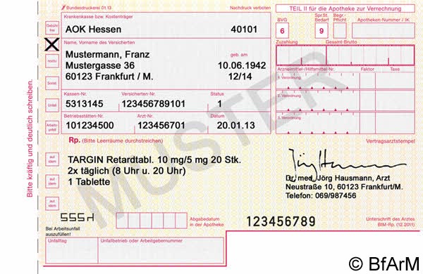 Rezept BTM Patienten Rezept BTM Patienten